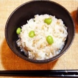 枝豆としらすごはん